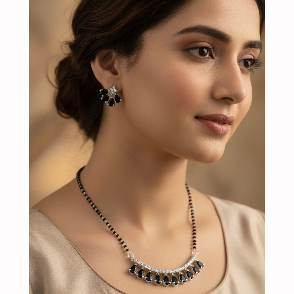 Aamrapali Elegant Crystal Stone Traditional Mangalsutra for Women