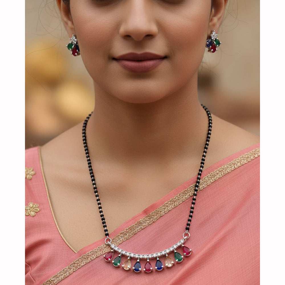 Aamrapali Elegant Crystal Stone Traditional Mangalsutra for Women