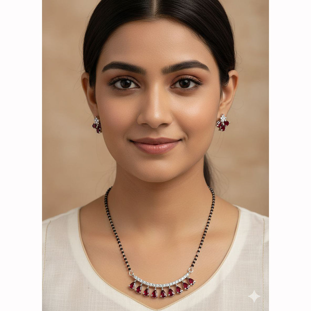 Aamrapali Elegant Crystal Stone Traditional Mangalsutra for Women