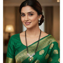 Aamrapali Designer Austrian Stone Black Beaded Mangalsutra