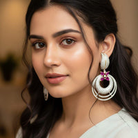 Aamrapali Glam American Diamond Dangler Earrings