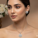 Aamrapali Classic Austrian Stone Chain Pendant Set