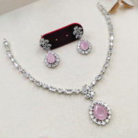 Aamrapali Classic American Daimond Necklace Set