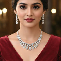 Aamrapali Classic American Daimond Necklace Set 