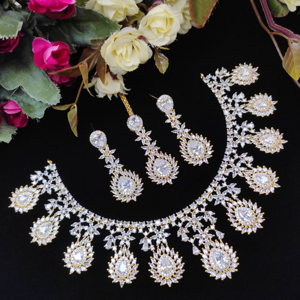 Aamrapali Classic American Daimond Necklace Set