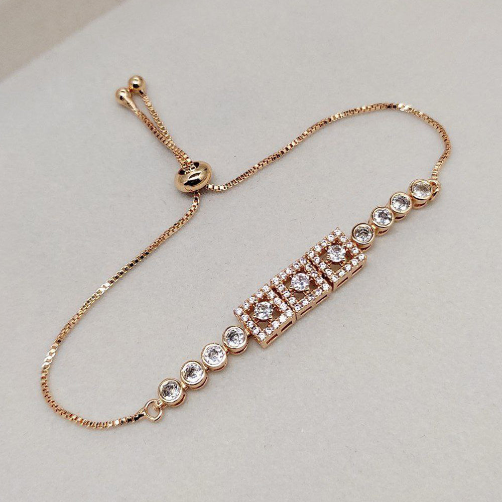 Aamrapali Glam Austrian Stone Adjustable Wristband