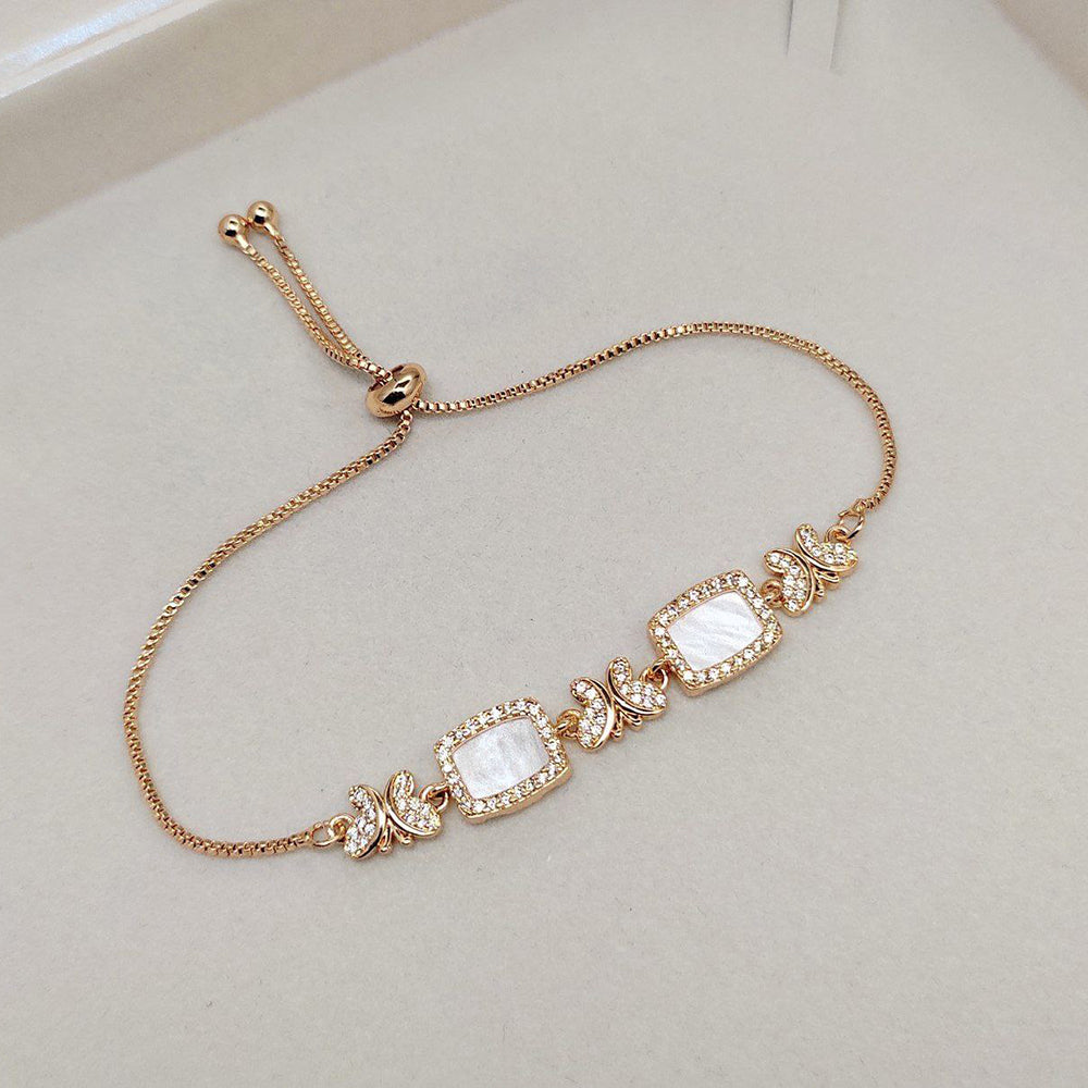 Aamrapali Glam Austrian Stone Betterfly Adjustable Wristband