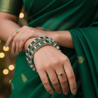 Aamrapali Gleam American Diamond Partywear Bangles Set