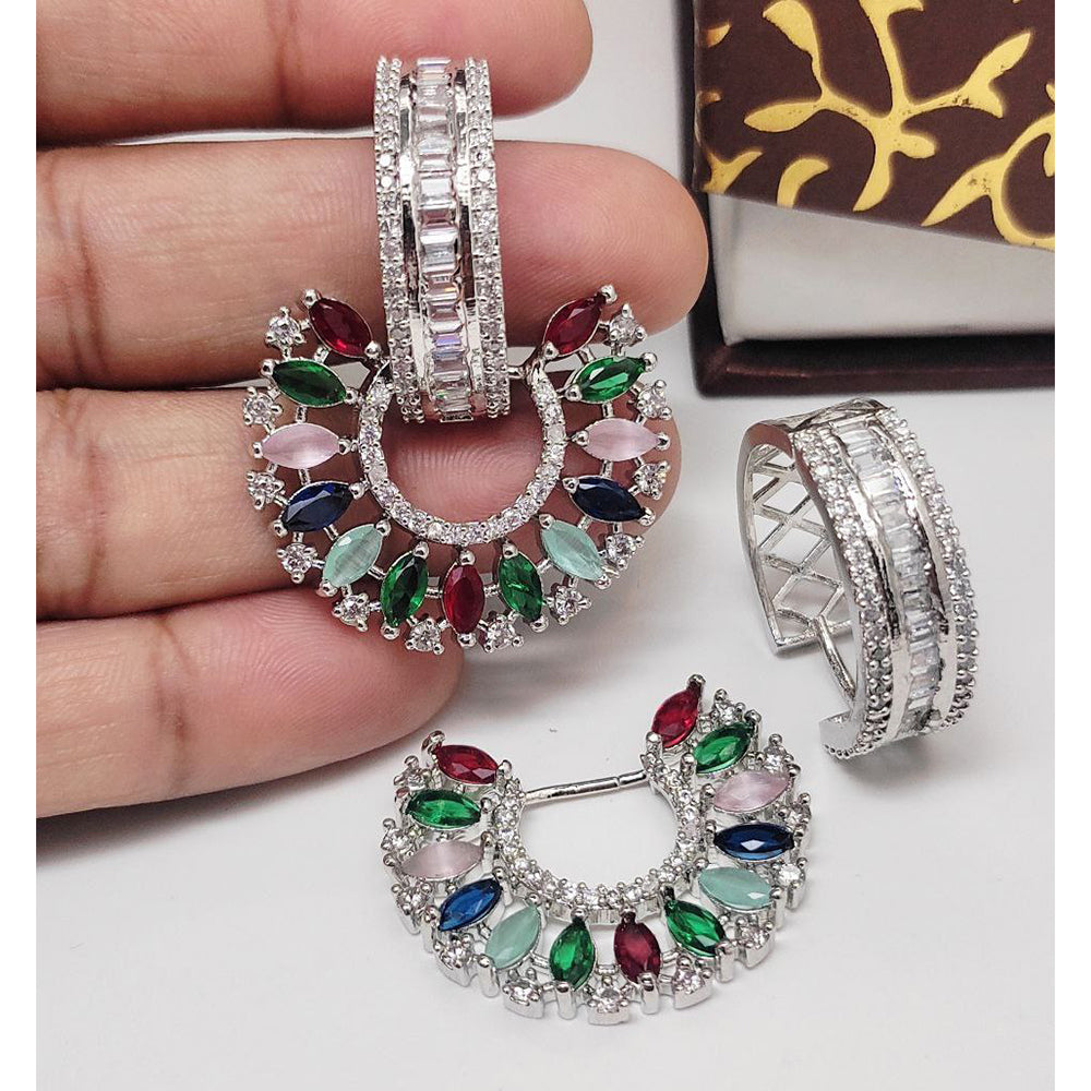 Aamrapali Luxury American Diamond Designer Dangler Earrings