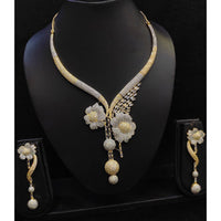 Aamrapali Luxe American Daimond And Austrian Necklace Set