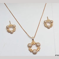 Aamrapali Classic Austrian Stone Chain Pendant Set