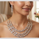 Aamrapali Luxe American Daimond And Austrian Necklace Set