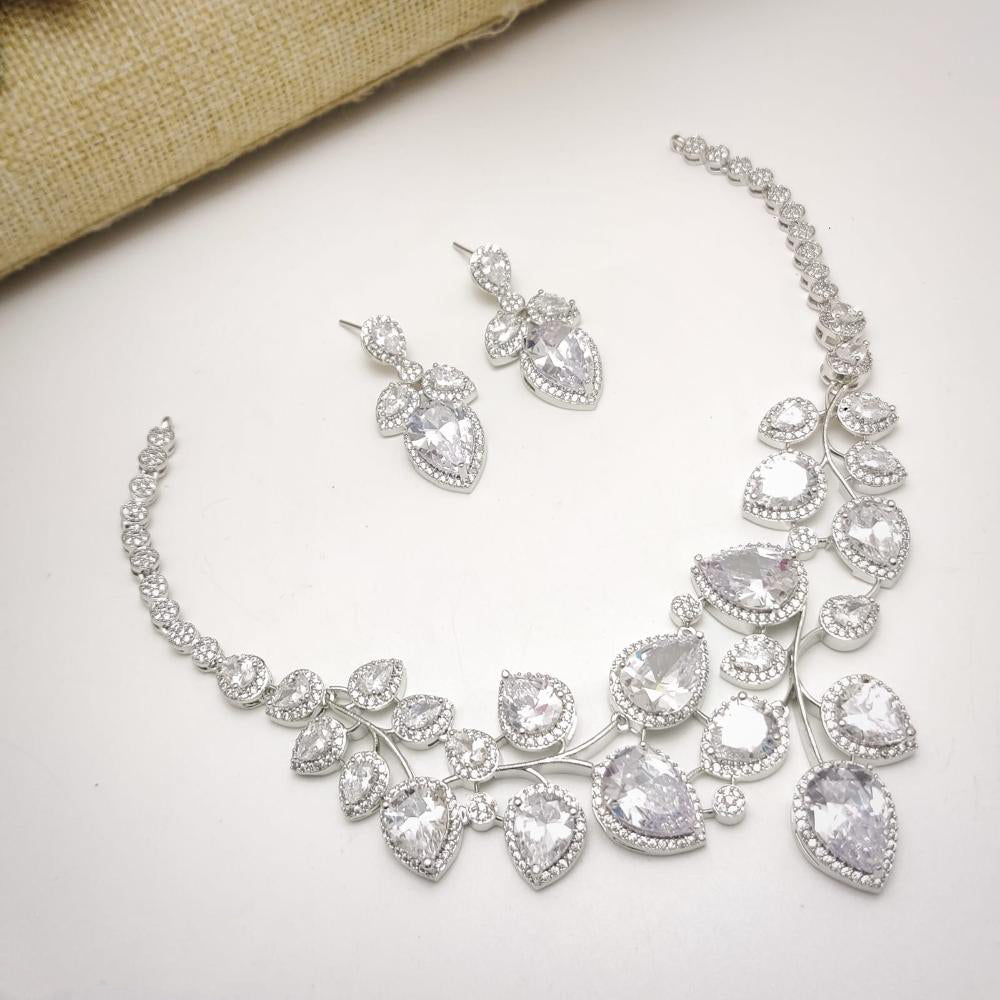 Aamrapali Luxury American Daimond Necklace Set