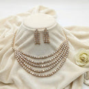 Aamrapali Luxury American Daimond Necklace Set