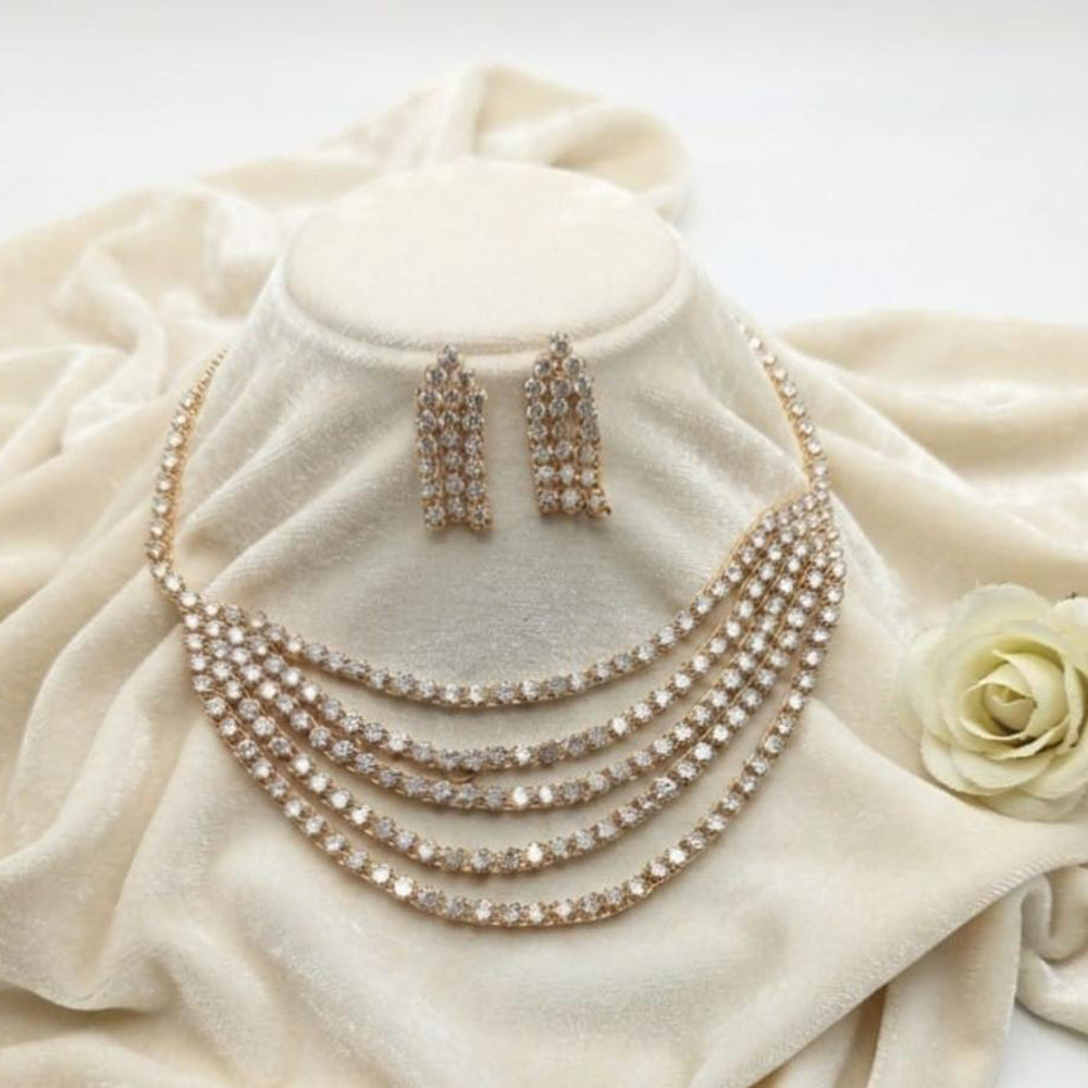Aamrapali Luxury American Daimond Necklace Set