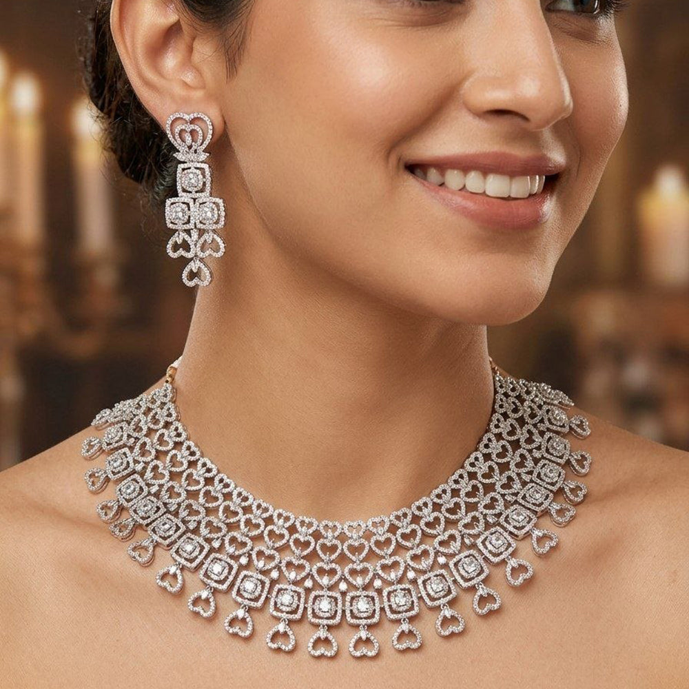 Aamrapali Luxury American Daimond Necklace Set