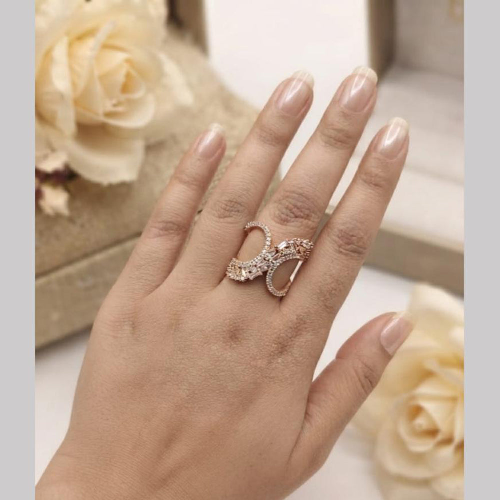 Aamrapali Radiant Crystal Stone Ring