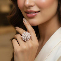 Aamrapali Radiant Crystal Stone Ring