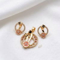 Aamrapali Premium American Diamond Pendant Set