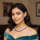 Aamrapali Shimmer Crystal Stone Necklace Set