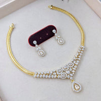 Aamrapali Sparkling American Daimond Neckalce Set  