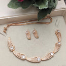Aamrapali Sparkling American Daimond Neckalce Set  