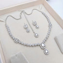 Aamrapali Sparkling American Daimond Neckalce Set
