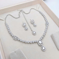 Aamrapali Sparkling American Daimond Neckalce Set