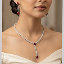Aamrapali Sparkling American Daimond Neckalce Set
