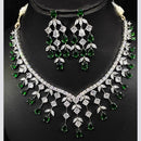 Aamrapali Sparkling American Daimond Neckalce Set  