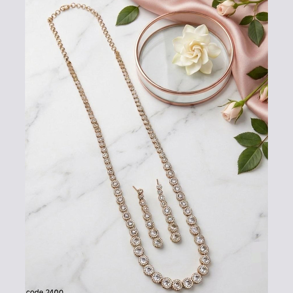 Aamrapali Luxe Austrian Stone Long Necklace Set