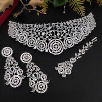 Aamrapali Exclusive American Daimond Choker Necklace Set
