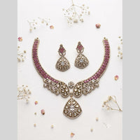 Aamrapali Sparkling American Daimond Neckalce Set