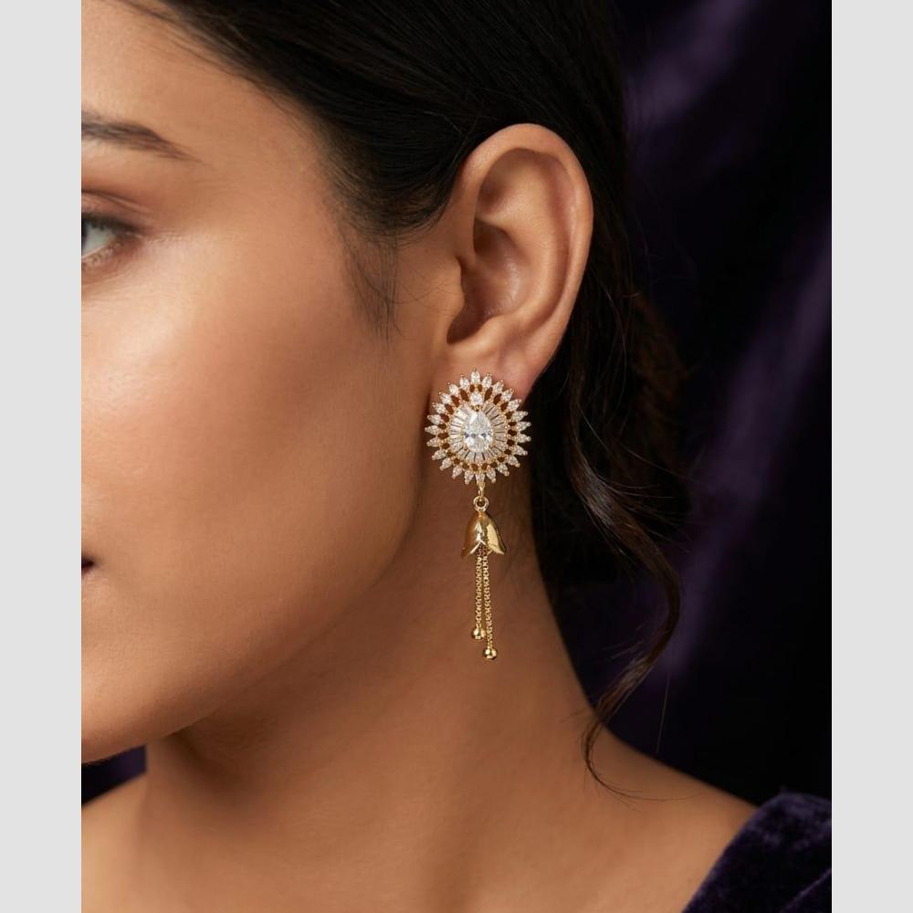 Aamrapali Sparkling Austrian Stone Hanging Earrings 