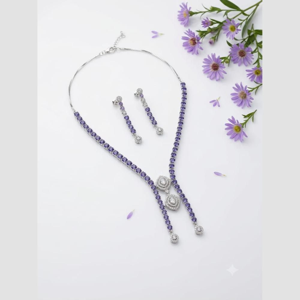 Aamrapali Elegant American Daimond Necklace Set