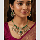 Aamrapali Pota Stone And Pearl Designer Necklace Set