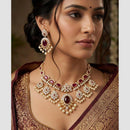 Aamrapali Pota Stone And Pearl Designer Necklace Set