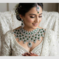 Aamrapali Elegant American Daimond Choker Necklace Set
