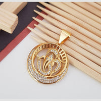 Aamrapali Classic Austrian Stone Chain Pendant 