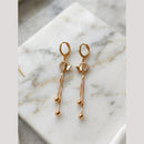 Aamrapali Modern Minimalist Austrian Stone Dangler Bali Earrings