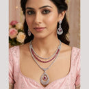 Aamrapali Grand Look American Diamond Elegant Necklace Set for Women