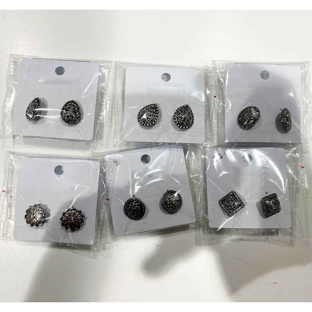 Shrisha Oxidised Plated  Stud Earrings (Assorted Design)