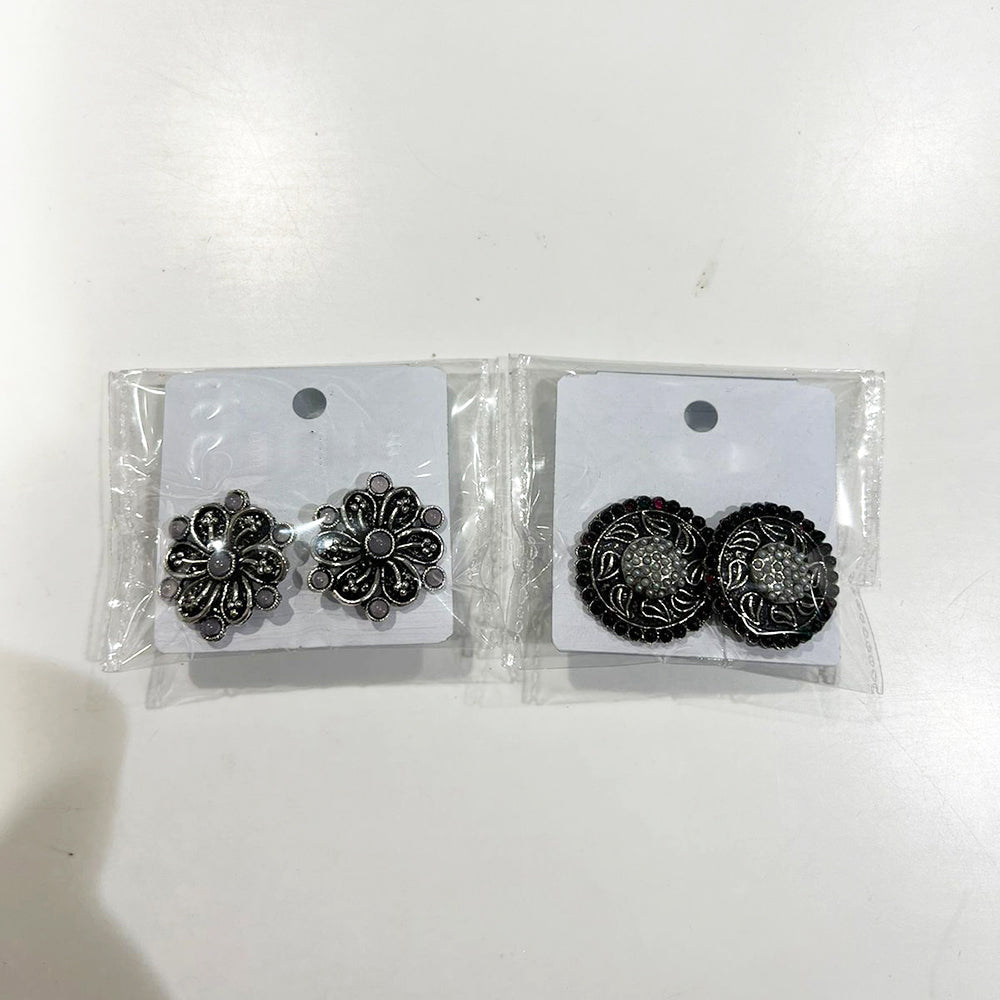 Shrisha Oxidised Plated  Stud Earrings (Assorted Design)