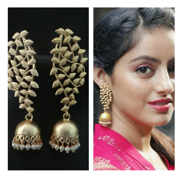 Marudhar Creations Gold Plated Jhumki Earrings