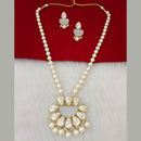 Marudhar Creation Gold Plated Mother Of Pearls Long Necklace Set