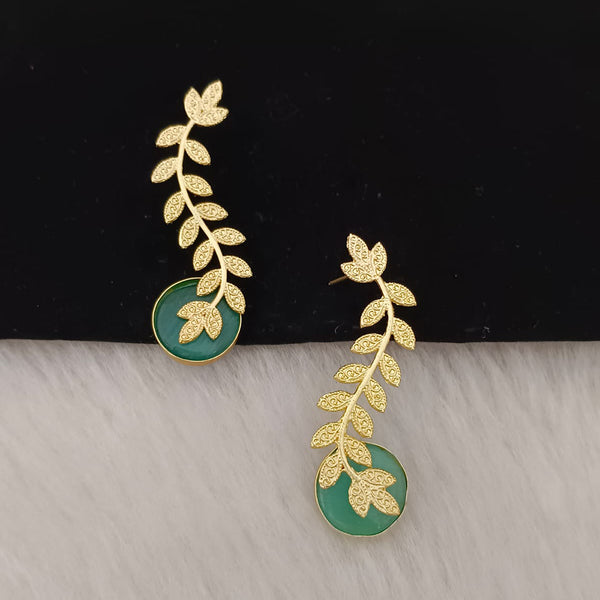 Marudhar Creations Gold Plated Matte Finish Earrings