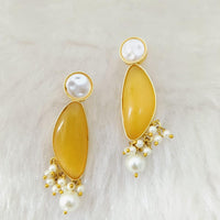 Marudhar Creations Ethereal Tiered Crescent Earrings
