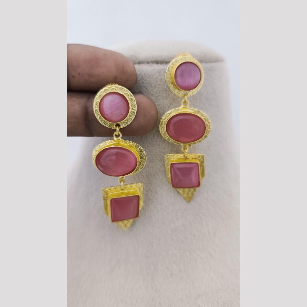 Marudhar Creations Textured Geometric Cascade Earrings