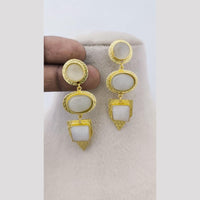 Marudhar Creations Textured Geometric Cascade Earrings
