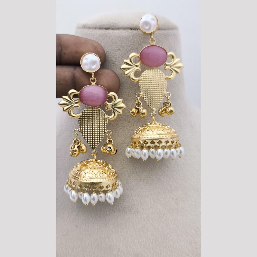 Marudhar Creations Royal Filigree Jhumka Ensemble